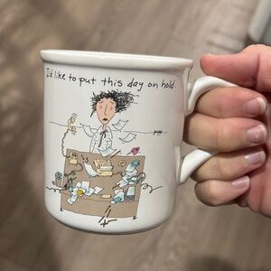 Vintage American Greetings “I’d like to put this day on hold.” Office Humor Mug